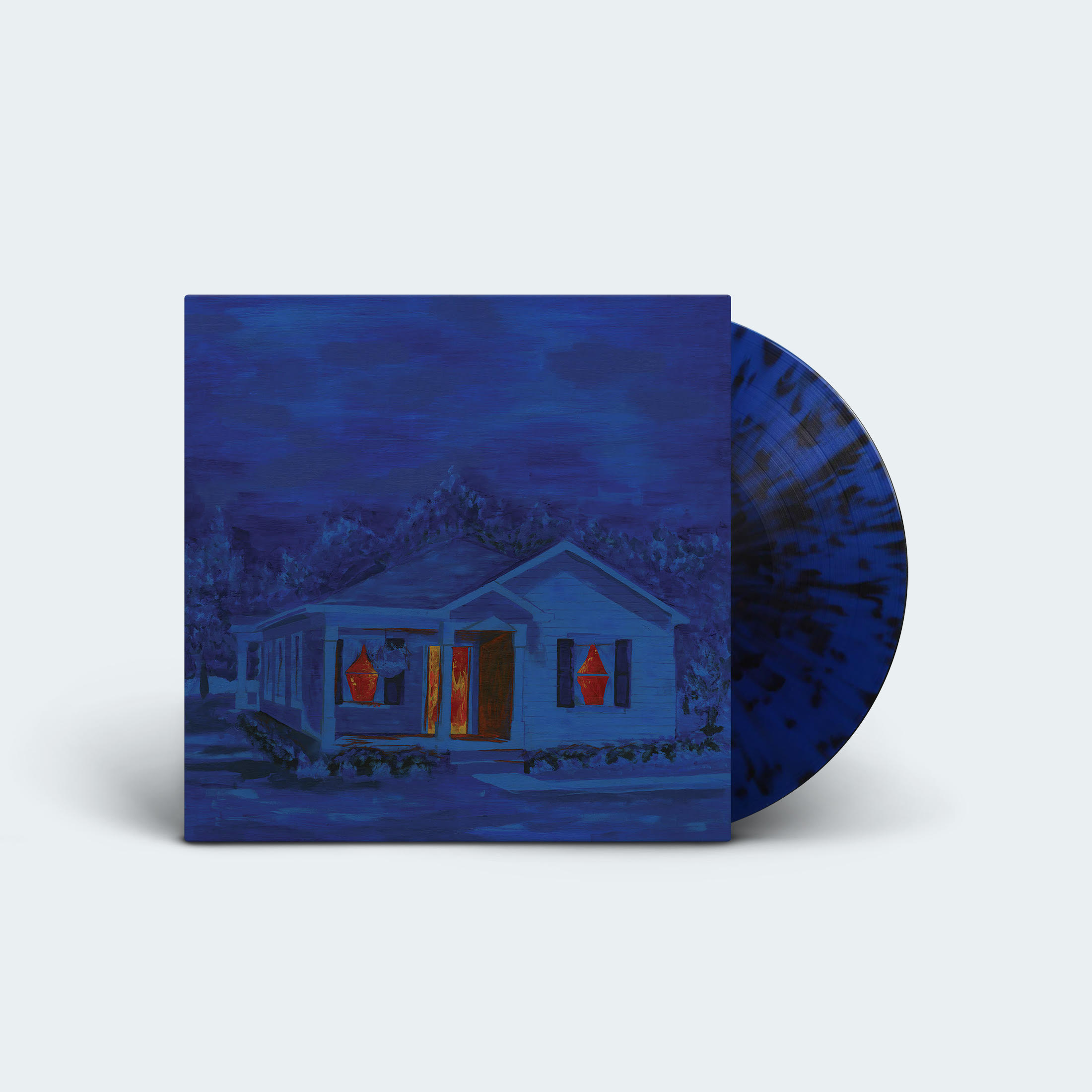 sea of storms record — blue splatter