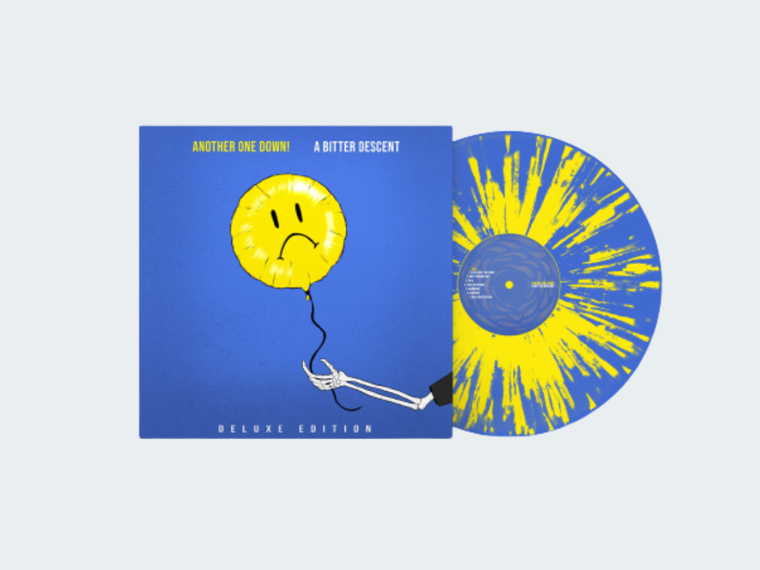 Vinyl Mockup blue yellow